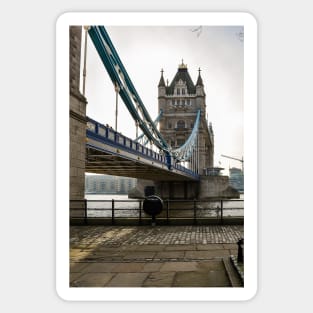 Low angle view of the Tower bridge Sticker